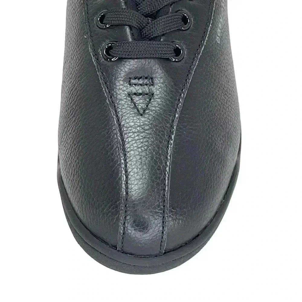 Easy Spirit Esap1 Black Leather Womens Sneakers Size 6.5W